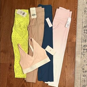 Fabletics and Ellie activewear bundle.